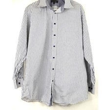 Paul Fredrick Men's Finest Long Staple Cotton Button Up Shirt Size 17-34
