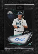 2021 Topps Chrome Black Green Refractor 81/99 Jarred Kelenic #CBA-JK Auto 0q0