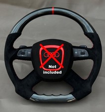 Audi A4 A5 B8 8T 8F Custom Steering Wheel Alcantara Hydro Dip Carbon Fiber