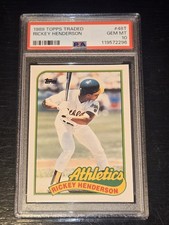 1989 Topps Traded Baseball Rickey Henderson PSA 10 GEM MINT! #48T