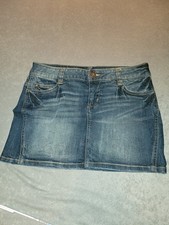 ONLY limitless Jeansrock Mini Rock Minirock Supermini Denim blue used W29 NEU