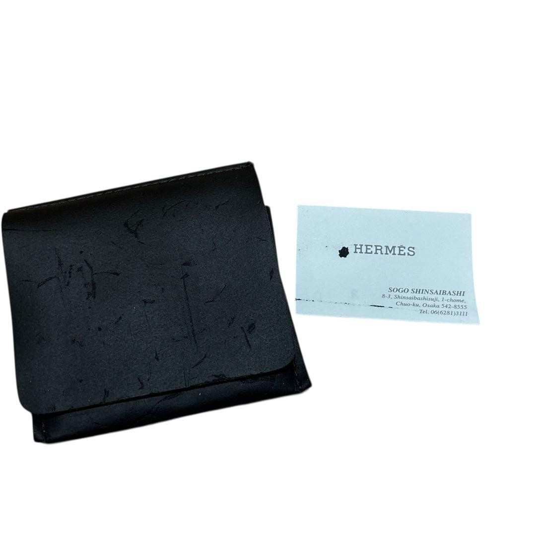 HERMES Eclipse Ribbon Evelyn Punching Money Clip Ag925 SV Silver Men's Women's thumbnail 14