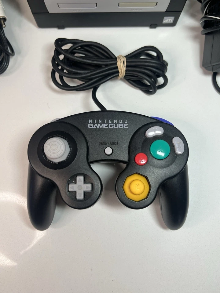 Nintendo GameCube Console - DOL-101 - Black + Controller TESTED & Working ! - Image 2 of 4