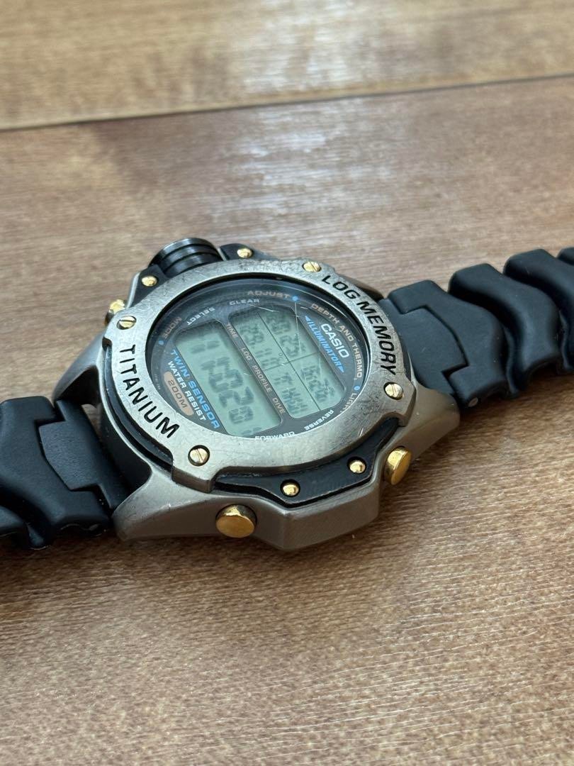 カシオ CASIO 潜水王 ログメモリー DEP-700 チタニウム CASIO 潜水王