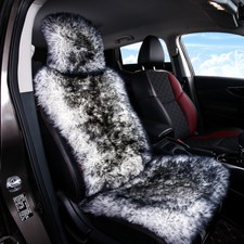 Sheepskin fur Car Seat Covers, Wool Car Seat Cushion 1 Front Seat