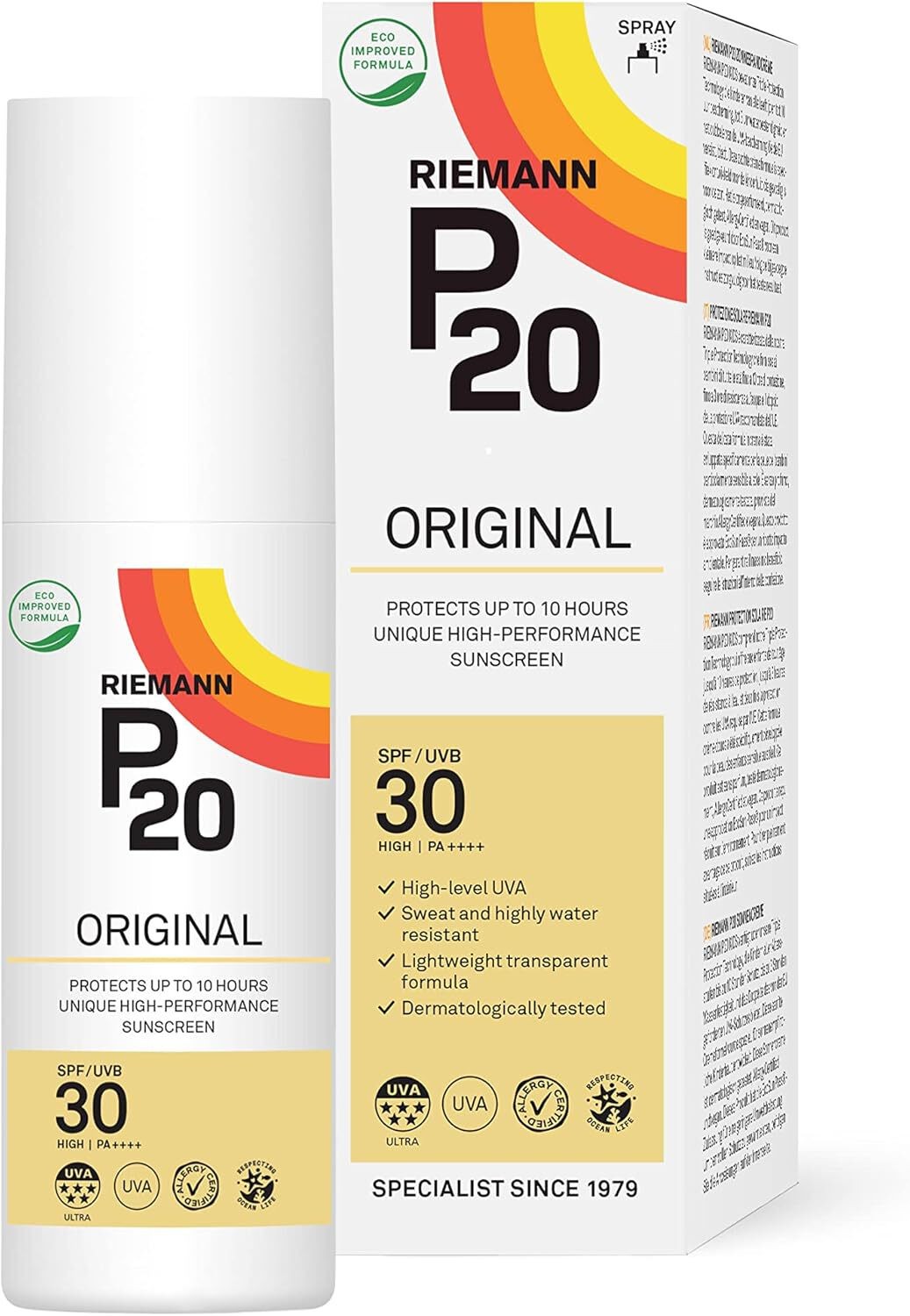 Riemann P20 Original SPF30 Sunscreen Spray - 100ml