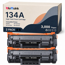 2PK Toner for 134A with Chip - Works with LaserJet M209dw, M209d M234sdw