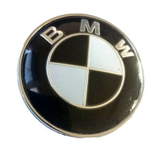 BMW Embleme logo 78 mm Z3 Z4 X5  E65 E66 E67 8er E31 E38 E39 E91 noir et blanc