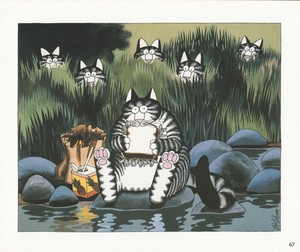 Kliban Cat Vintage Lithograph Lunchtime Sandwich From 1st Edition Catdreams