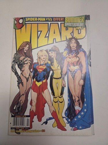 Wizard Magazine #83 (1998) Adam Hughes Variant Gatefold Good Girl Art