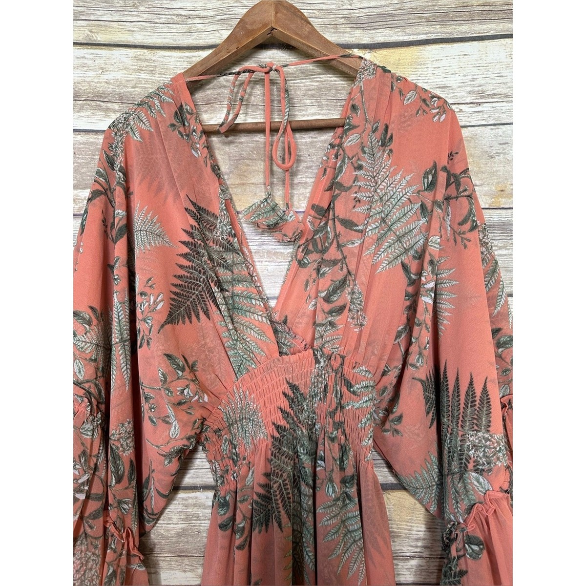 NWT MISA Shadi Dress Orange summer fern Size XS View 6