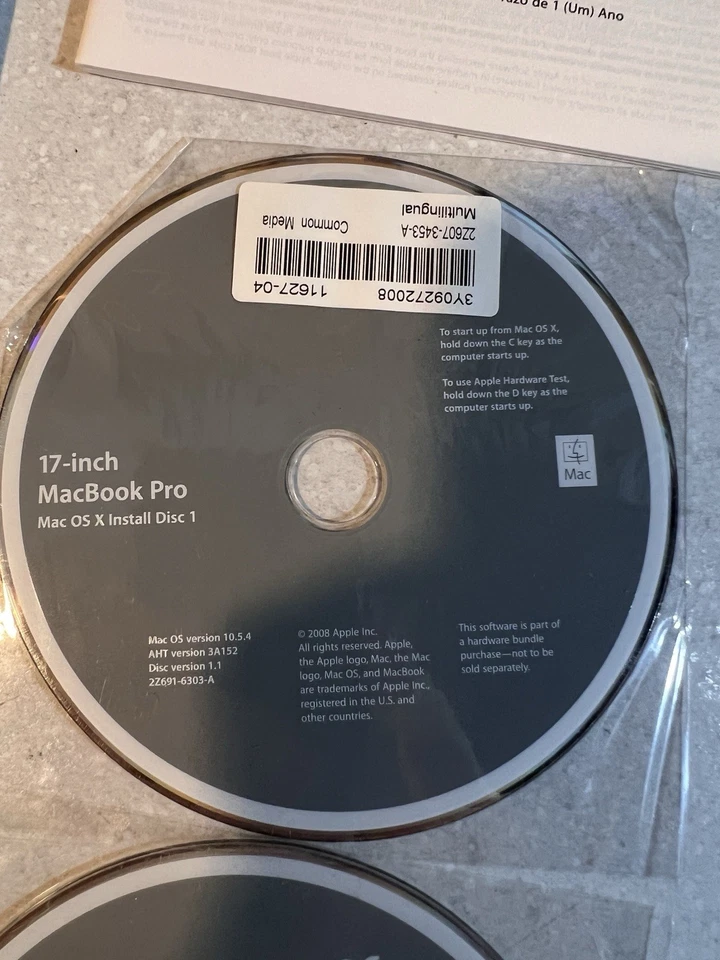 Apple iMac Mac OS X 10.5.6 Install DVD & Application, WITH BOOKLET - Image 2 of 3