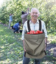 Garden Harvest Apron Bag   Waterproof 600D Fruit  Vegetable Picking Pouch fo...