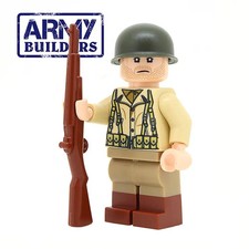 WW2 US Soldier - Army Builders - Custom Minifigure -United Bricks