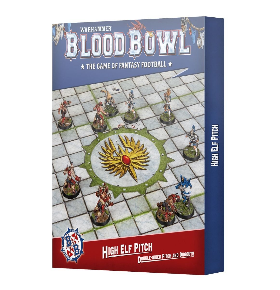 High Elf Pitch - Pitch & Dugouts - Warhammer Blood Bowl - Brand New