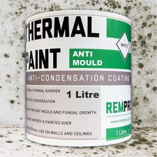 Thermal Paint 1Litres - Anti Mould & Anti Condensation Insulating with Glass Bu