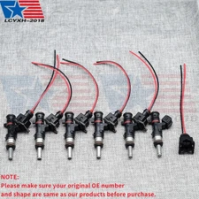 NEW Set of 6 Fuel Injectors For 0280158123 590cc 56lb Long Nozzle EV14 6-Hole US