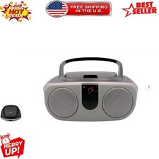 Sylvania SRCD243 Boombox: Portable CD Player with AM/FM Radio  Battery Operated