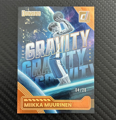 Panini 2025-26 Donruss Zero Gravity Miikka Muurinen #11 Orange Lava /20