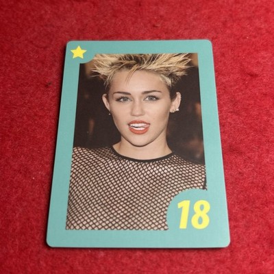 2021 Paladone Celebrity Who Is It? Miley Cyrus #18 Green Border