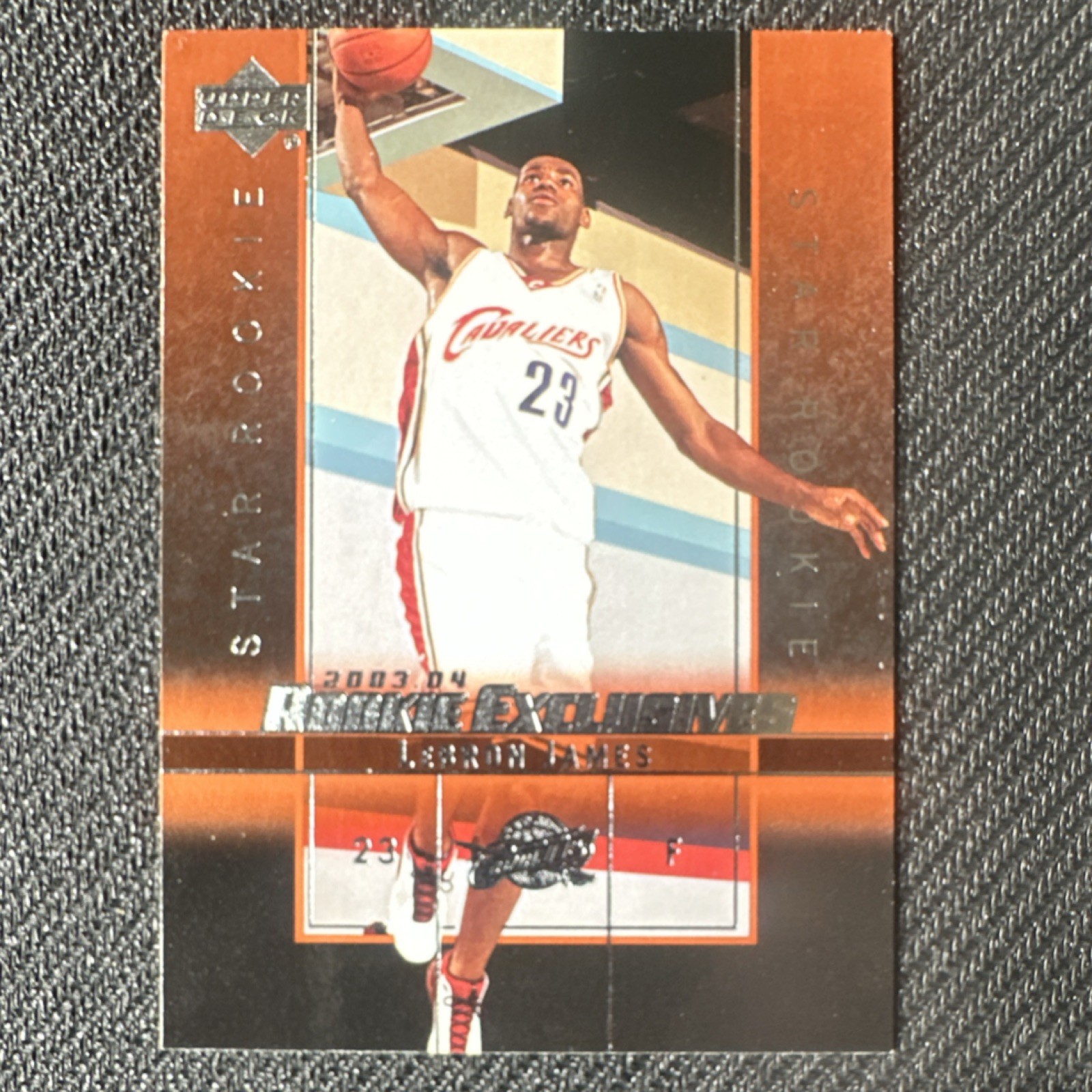 lebron james rookie upper deck card