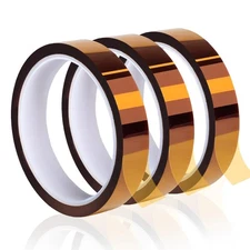 High Temperature Tape 3 Rolls 18mm x33m(108ft),Heat Resistant Tape for Sublim...