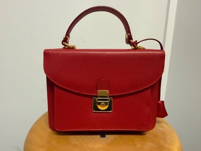 saks fifth avenue womens red handbag