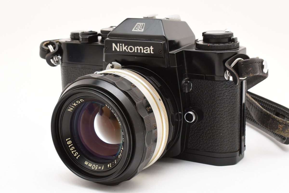 Nikomat EL NIKKOR-S・C Auto 50mm F1.4 Exc+3]Nikon Nikomat EL Black w/Nikkor-S.C Auto 50mm f/1.4 Lens