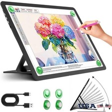 Rechargeable A4 Light Box W/ Stand Magnetic Dimmable Brightness USB-C Charging