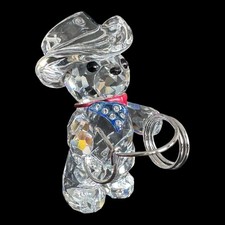 Swarovski Crystal Kris Bear International Johnny USA American Cowboy 883413 Mint