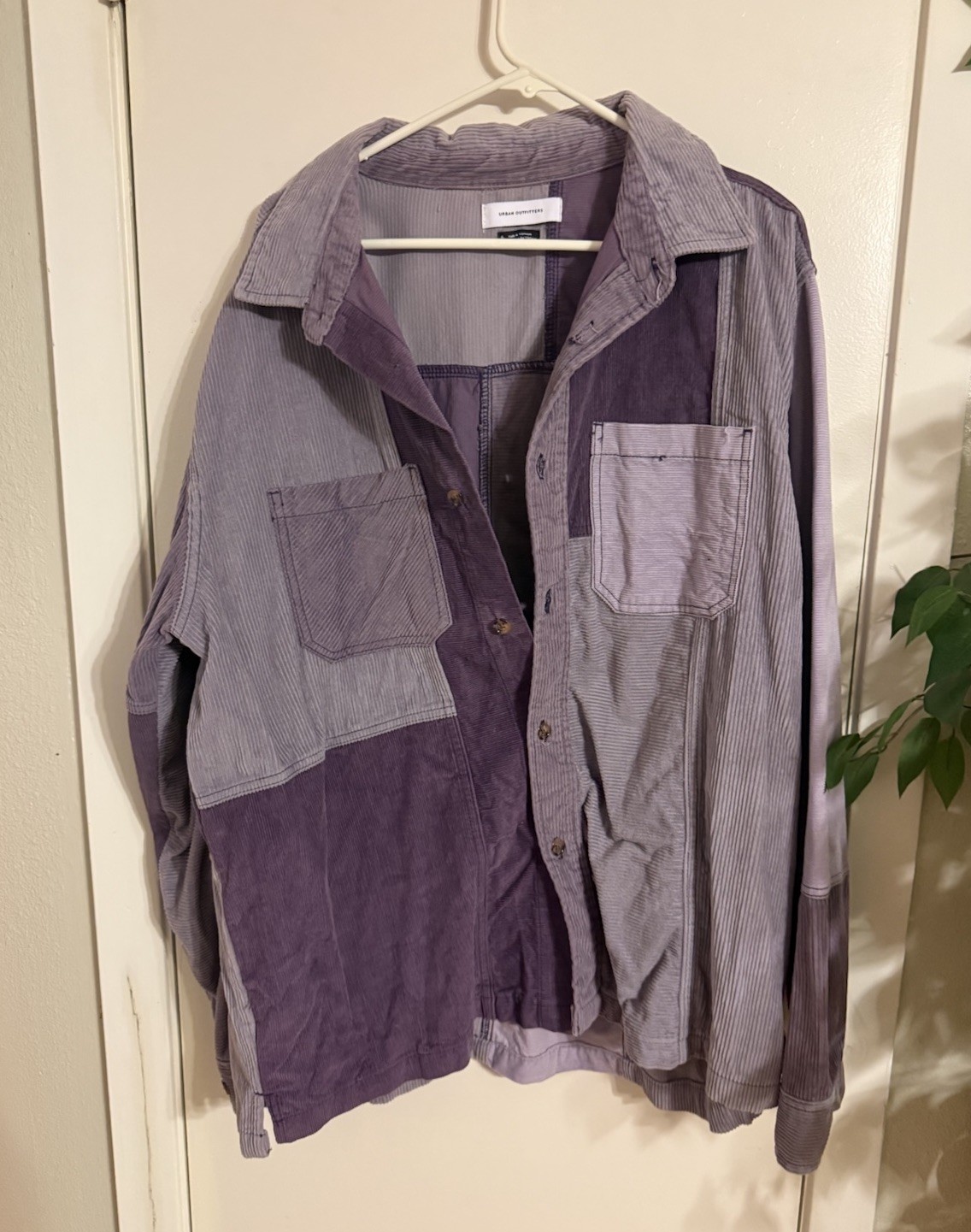 Urban Outfitters Men Square Patchwork Corduroy Bu… - image 1