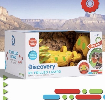 Discovery Kids Robotic Frilled Lizard DIY Pet With Motion 15'' x 7''  W /Remote