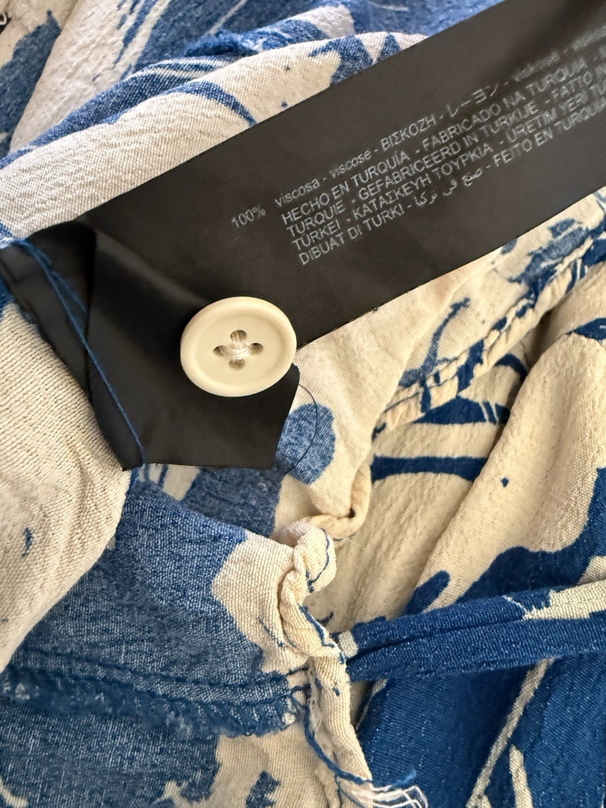 Zara Blue Paradise Maxi Dress Resort Wear thumbnail 7