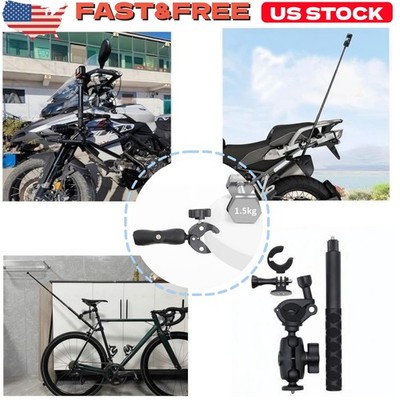 New 120cm Invisible Extendable Selfie Stick+Motorcycle Mount For Insta360 X3X4X5