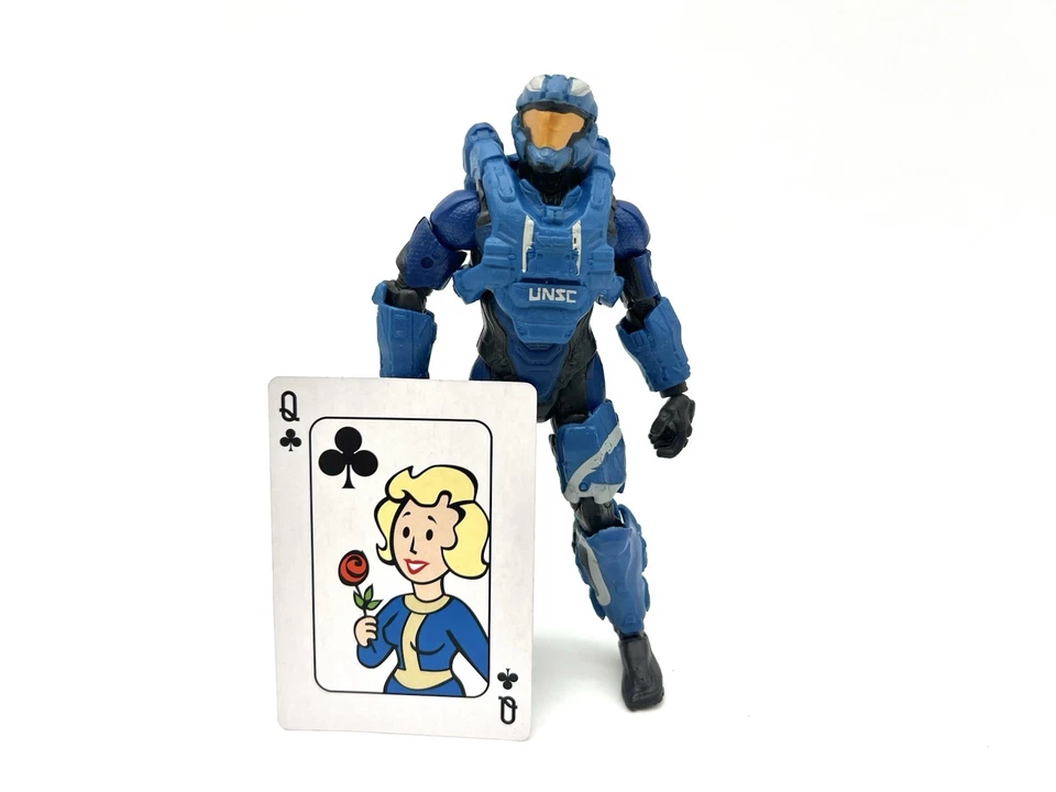 Figura de acción Mattel Halo Spartan Air Assault 6” armadura azul suelta UNSC Foto 2 de 4