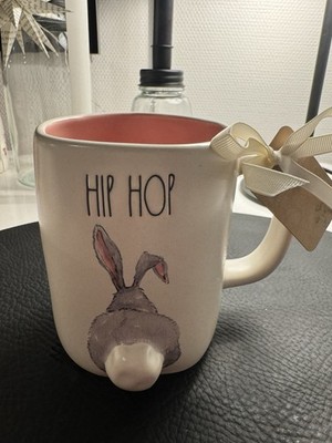 Rae Dunn Bunny Hugs Tasse Becher Ostern Osterhase Neu HipHop