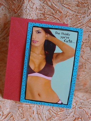**Paper Greetngs Birthday Card She Thinks You're Cute For Old Guy