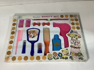 Vintage Graco Toys Beauty Salon Set Pretend Play Doll Hair Stylist Toy Kit - New