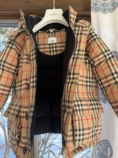 BURBERRY KIDS WINTER DOWN JACKET NOVA CHECK SIZE 6