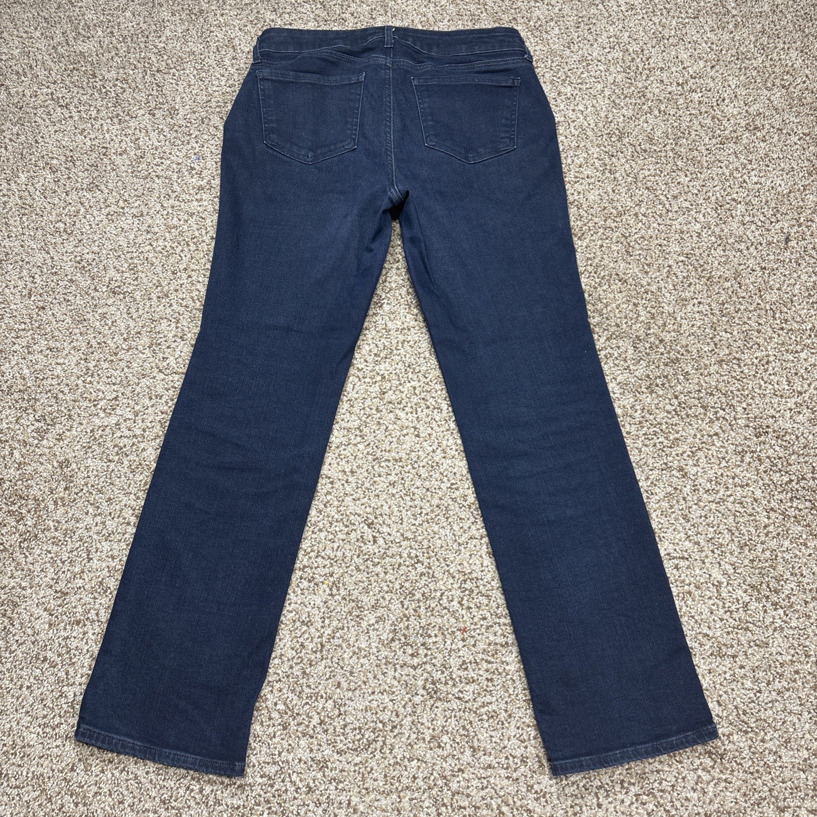 NYDJ Marilyn Straight Dark Wash Jeans Size 8 P Fits 31 X 29 Lift Tuck - View 13