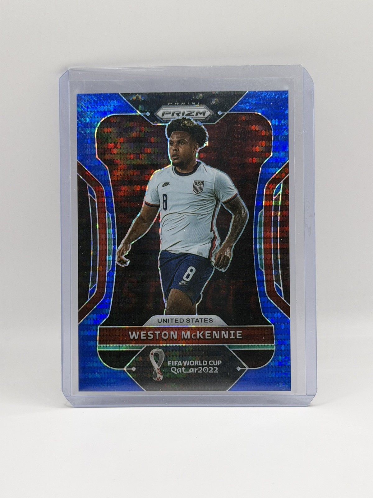2022 Panini Prizm World Cup Qatar Breakaway Blue #/49 Weston McKennie #209