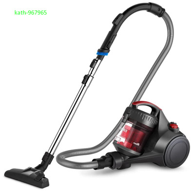 Bagless Canister Vacuum Cleaner Lightweight for Carpet & Hard Floor Red
