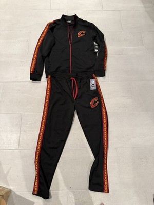 Mens Cleveland Cavaliers Track Suit Jacket Pants NBA Rare NEW Large