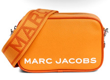 New Marc Jacobs Bold Flash Crossbody Camera Bag Pebble Leather Tangerine Multi