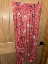 Disney Winnie the Pooh  Eeyore Sleep Pajama Lounge Pants Women's Small Pink