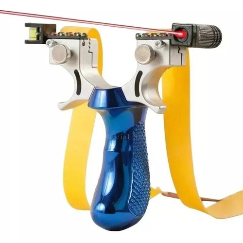 Shooting Catapult High Precision Slingshot Big Power Hunting Laser Aiming Rubber - Picture 22 of 48