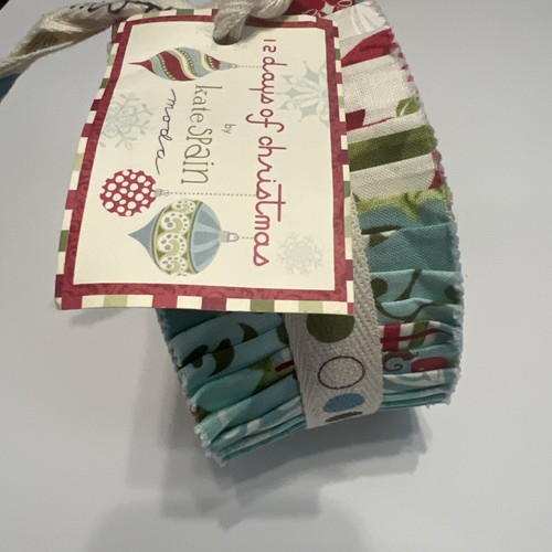 Moda 12 Days Of Christmas jelly roll by Kate Spain