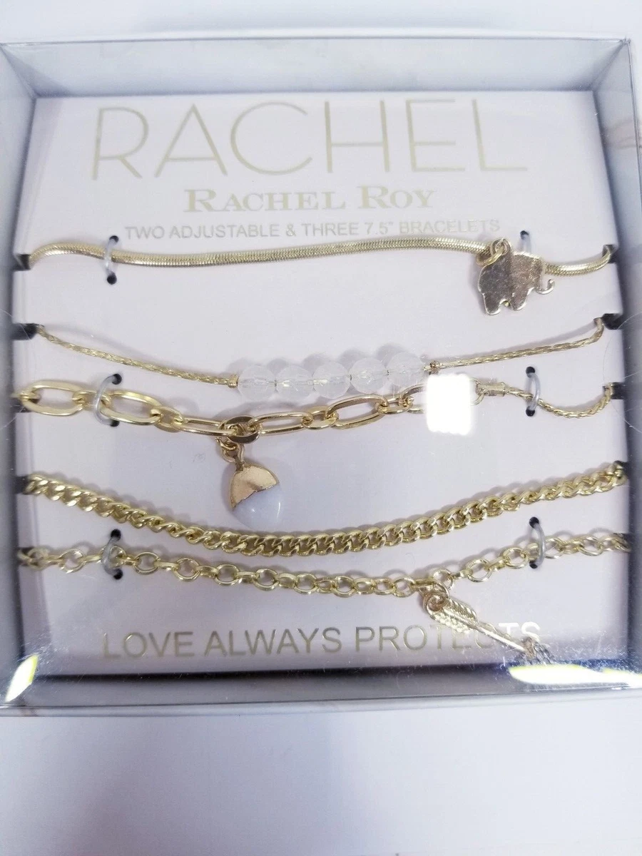 Rachel Roy 5 Piece Love Always Protects Bracelet Set eBay