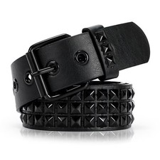 Studded Belt for Women and Men Metal Punk Goth Belt Scene Style Cool Belts fo...
