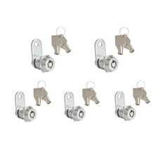 5 Tubular Cam Lock 180 Degree 5/8" Camper Drawer Toolbox Cabinet Keyed Alike
